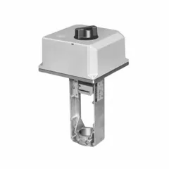 Electric globe valve actuator for modulating control of globe valves in HVAC systems. Operates on 24V AC power. Regulates flow of water, steam, or other media in heating, ventilation, and air-conditioning applications.