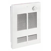 DAYTON Recessed Electric Wall-Mount Heater: 1500 W/2000 W, 208/240V AC, Single Phase, White