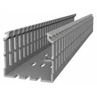 Wiring Duct: 1 1/2 in Nom Wd, 1.3 in Slot Ht, 2 in Nom Ht, 0.2 in Slot Wd, PVC, 72 in Lg, Gray (MPN TYD15X2NPG6)