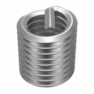 HELI-COIL Helical Insert: Tanged Tang Style, Free-Running, M10-1.50 Thread Size, Plain - Free-Running Tanged Helical Inserts
