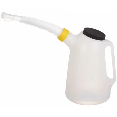 FUNNEL KING Measuring Container: 5 qt Fluid Capacity, 8 in Overall Dia, 11 1/4 in Overall Ht - Measuring Containers with Pour Spout