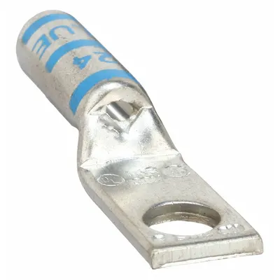 THOMAS & BETTS Compression Lug: #10 Stud Size, 6 AWG For Wire Sizes, Stranded Wire Type - One-Hole Compression Lugs