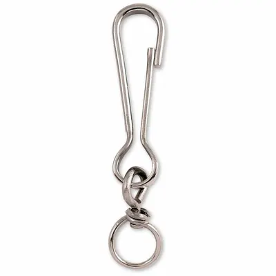 LUCKY LINE PRODUCTS Snap Hook: 1 Snaps, Solid Gate, Steel, 1/4 in Opening Size - Light Duty Spring Snaps