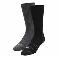 STABIL Socks: Crew, Unisex, Black/Gray, Cotton/Nylon/Polyester/Spandex (MPN 13732)