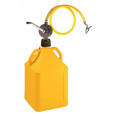 ACTION PUMP Hand Pump: Rotary, Pump with Hose & Spout, Bung, 10 oz per stroke, PPS - Rotary-Action Fuel Transfer Pumps