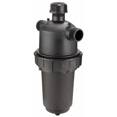 AMIAD Inline Strainer: Polyamide/Glass Fiber, 2 in, NPT, 150 psi Max. Op Pressure - Polyamide/Glass Fibers Inline Strainers