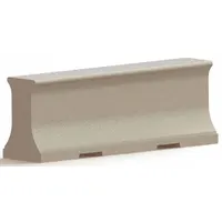 Security Barrier: Gray, 34 in Overall Ht, 8 ft Overall Lg, 24 in Overall Wd, 4,600 lb Wt (MPN CG96SE - 8')