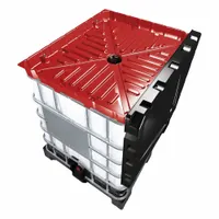 DENIOS Accessories for IBC Totes: 43.11 in x 6 5/8 in x 50 in, K22-0183, 43.11 in x 6 5/8 in, Red
