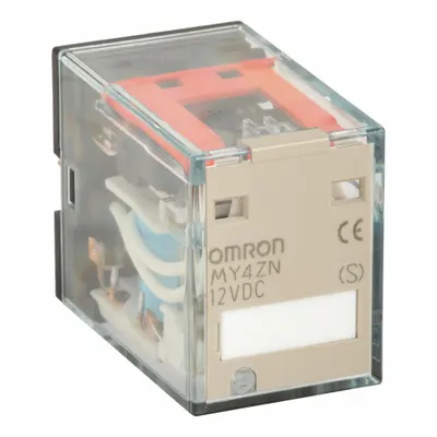 OMRON General Purpose Relays: Socket Mounted, 12V DC, 4PDT, 14 Pins/Terminals - Socket-Mounted Relays