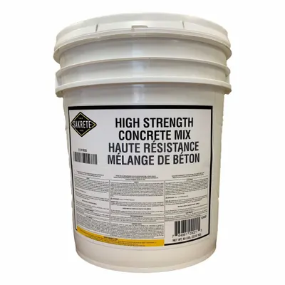 SAKRETE Concrete Mix: High Strength, 50 lb Container Size, Pail - High-Performance Concrete Mix
