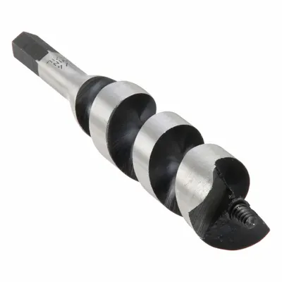 IRWIN Auger Bits: 1 1/4 in Drill Bit Size, 7 1/2 in Overall Lg, Hex Shank - Spur Auger Drill Bits