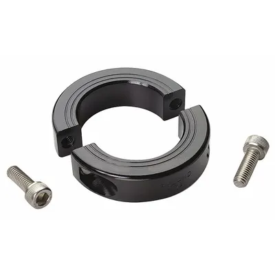 RULAND MANUFACTURING Shaft Collar: 2-Piece, Metric, Round, Clamp-On, 4 mm Bore Dia - Aluminum Shaft Collars