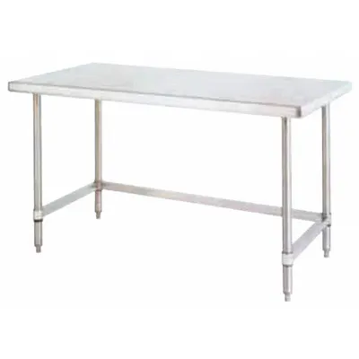 INSTOCK Table: 30 in Overall Wd, 34 in Overall Ht, 8 ft Overall Lg, Stainless Steel - Fixed-Height Stainless Steel Surfaced Lab Tables