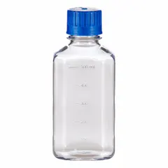 APPROVED VENDOR Polycarbonate Media Bottle, 125 mL, Graduated, Screw-On Closure