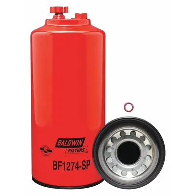 BALDWIN FILTERS Fuel Filter: Spin-On, 4 11/16 in Outside Dia, M85 x 2.0 Thread Size - Spin-On Fuel Filters