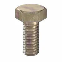 Hex Head Cap Screw: Steel, Class 10.9, Zinc Yellow, M6, Metric, 14 mm lg, Fully Threaded, 100 PK (MPN HC30060141-100P1)