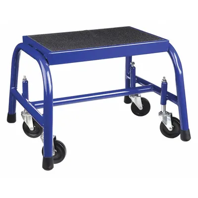 OEM Step Stool: 13 in Overall Ht - Rolling Step Stools