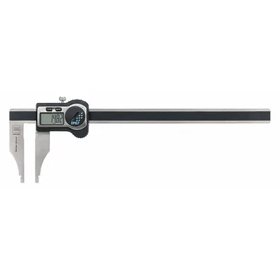 TESA BROWN Nib Jaw Digital Caliper, 0-12 in / 0-300 mm, Bluetooth - Digital Calipers with Nib-Style & Pointed Jaws for Small Grooves & Recesses