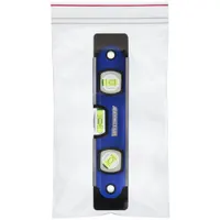 Single-zip reclosable poly bag, 2 mil thick, 6 inches wide by 9 inches long, without hang hole. Supplied in a dispenser bag of 1,000 pieces. Suitable for packaging, storing, and organizing small parts, hardware, or samples in industrial, warehouse, and retail settings