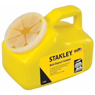 STANLEY Blade Disposal Unit: Blade Disposal Container, Approximately (5000) Blades - Blade Disposal Containers