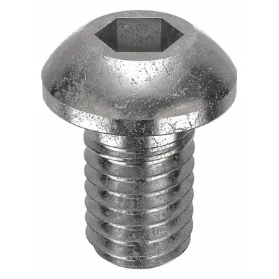 FOREVERBOLT Socket Head Cap Screw: M6x1.00 Thread Size, 10 mm Lg, Button, NL-19, Stainless Steel - Button Head Socket Cap Screws