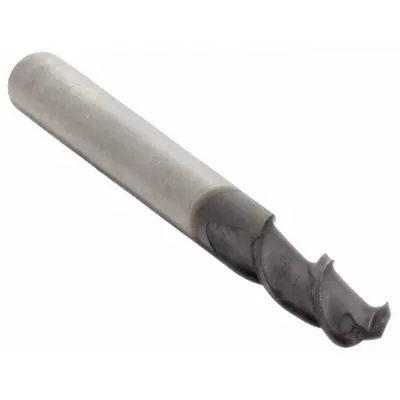 OSG Ball End Mill: Carbide, TiAlN Coated, 2 Flute, 1 mm Mill Dia, 3 mm LOC - Carbide Ball End Mills for Stainless Steel & Super Alloys