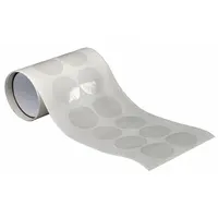 TAPECASE Film Tape: Disc, 1 1/2 in Dia, 3 mil Thick, Transparent, Acrylic, Glass/Metal, 500 PK (MPN 15C578)