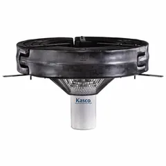 Surface aerator with 5 hp motor, 240V AC nameplate voltage, and 100 ft cord length. Designed for oxygenating and circulating water in ponds, lakes, and wastewater lagoons to prevent stagnation and reduce algae growth.
