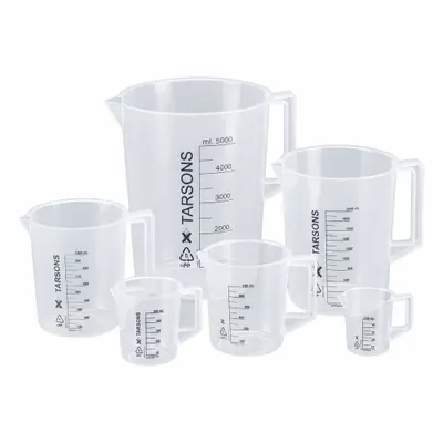 OEM Beaker: Low Form with Handle - Low Form Plastic Beakers With Handles