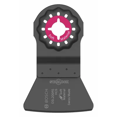 BOSCH Oscillating Scraper Blade: Rigid, 2 in Blade Wd, 4 in Blade Lg, High Carbon Steel - Starlock Mounted Blades