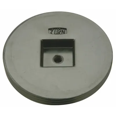 ZURN Countersunk Cleanout Plug: Plug, 3 1/2 in Size, Threaded, Black (MPN CO2490-A35) - Schedule 40 Pipe Fittings