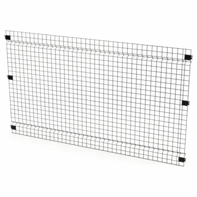 HUSKY RACK & WIRE Welded Wire Panel: 4 ft H x 7 ft W x 1 1/2 in D - Husky Rack & Wire Quick-Assemble Woven-Wire Partition Components