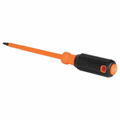 KLEIN TOOLS Insulated Square Screwdriver: Long Lg, #2 Tip Size, 10 1/4 in Overall Lg - Insulated Square Screwdrivers