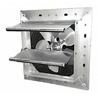 Shutter Mount Exhaust Fan: 7 in Blade, Variable Speed, 1/25 hp, Totally Enclosed Air Over, 254 cfm (MPN 484X36)