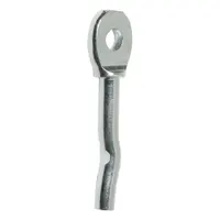 BIRD BARRIER Bird Netting Spike: Bird Netting Spike, Zinc, Silver, 4 in Overall Lg, ni-sp00, 100 PK