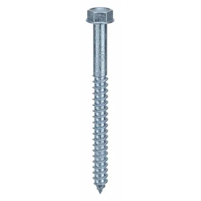 OEM Heavy-Duty Hex-Head Screw Anchor, 1/4 in x 3 in, Case Hardened Steel, 50 Pack - Heavy-Duty Hex-Head Screw Anchors