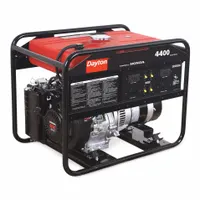 DAYTON Portable Generator: Conventional, Gasoline, 4,400 W Running, 8,000 W Starting, 120/240V AC