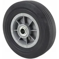 APPROVED VENDOR Solid Wheel: 8 in Wheel Dia., 2 in Wheel Wd, Rubber, 500 lb Load Capacity, Plastic