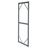 EDSAL Adjustable Upright: 72 in Overall Ht, 16 ga, Baked Enamel, Gray (MPN 5800RE)