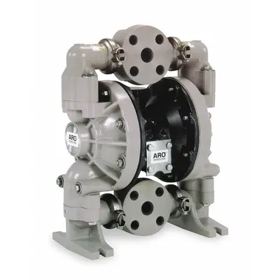 ARO Double Diaphragm Pump: Polypropylene Body, 1 in, Flange Connection, 47 gpm - Polypropylene Housing AODD Pumps