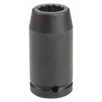 PROTO Impact Socket: 3/4 in Drive Size, Metric, 26 mm Socket Size, 12-Point, Deep, Black Oxide (MPN J07526MLT)
