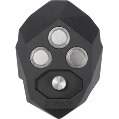 Magnetic mount accessory for M611 printer series. Attaches to ferromagnetic surfaces for hands-free operation in industrial environments such as warehouses and maintenance shops.
