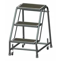 BALLYMORE Step Stool: 2.4 ft Overall Ht, 450 lb Load Cap, 3 Steps, Steel, 2.4 ft Standing Ht (MPN 318R)