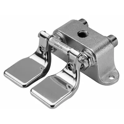 SANI-LAV Foot Pedal: Sani-Lav, Stainless Steel, Nickel and Stainless Steel Finish - Faucet Foot Pedals