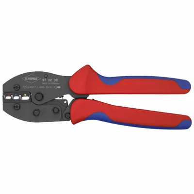 KNIPEX 97 52 36 Manual Controlled-Cycle Crimping Plier, 8 5/8 in Overall Length - Controlled-Cycle Wire Connector & Terminal Crimpers