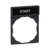 Legend Plate: 22 mm Panel Mounting Size, Rectangular, 1 5/8 in Overall Ht x 1 3/16 in Overall Wd (MPN ZBY2303)