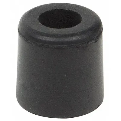 OEM Bumper Door Stop, Door-Mounted, 5/8 in Width, 5/8 in Overall Height, Black - Standard Door Stops