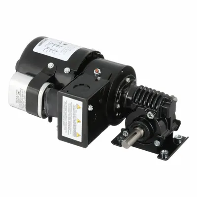 Dayton Gearmotor: Right Angle, Dual Output Shafts, PSC, TEFC, 27 RPM, 75 in-lb Max Torque - Right Angle AC Gearmotors