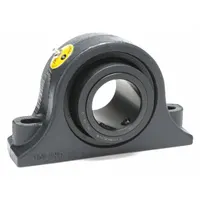 MOLINE BEARING Pillow Block Bearing: 3 1/2 in Bore, Fixed, Cast Iron, 3 3/8 in Shaft Ht, 2 Holes (MPN 19221308)