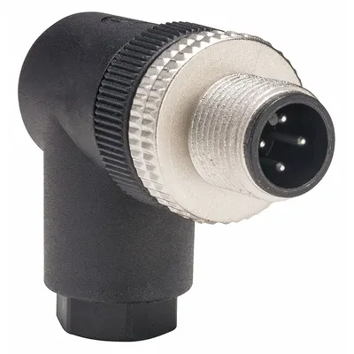 TELEMECANIQUE SENSORS External Thread Connector: 4 Pin, M12 Male Thread, IP67, Screw Terminals - Field-Wireable Industrial M12 Circular Connectors